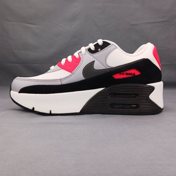 Nike Air Max 90 LV8 Woman's Shoes Summit White Grey Black FD4328 101 Sizes 7-9 - Picture 7 of 9